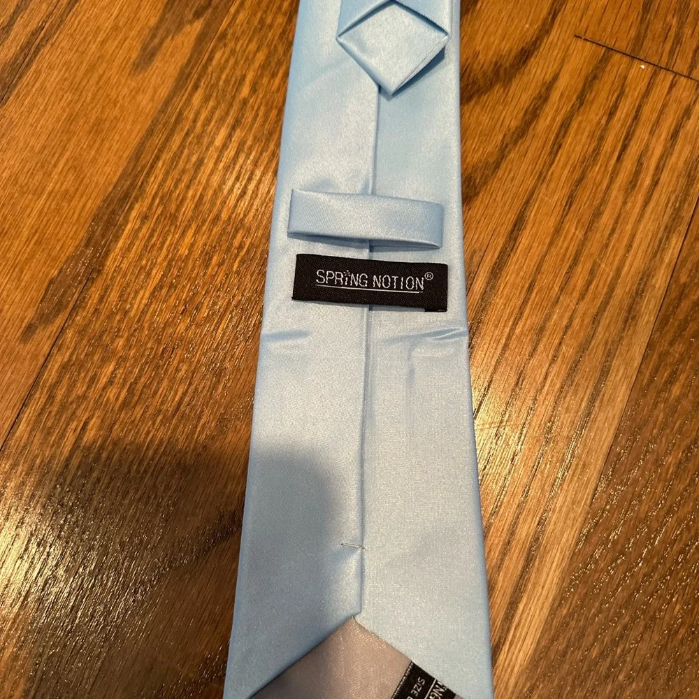 Brand new never worn boys light blue neck tie